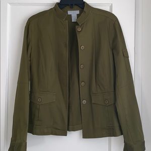 Light faux military jacket